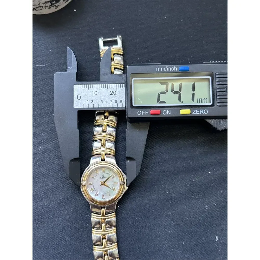 Bulova Two Tone MOP Dial Women’s Quartz Watch C876738